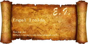 Engel Izolda névjegykártya